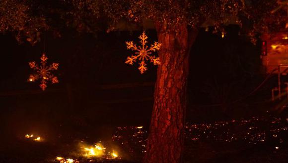 Algunos árboles en Bonsall, al norte de San Diego, California, tienen ya los adornos navideños propios de la época. (Foto: Getty Images)