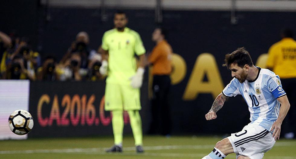 Lionel Messi falló así su penal en la final ante Chile (Foto: AFP)