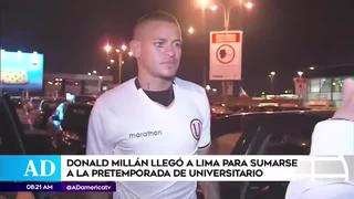 Donald Millán llega a Lima y aspira al título con la 'U'