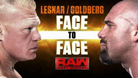 WWE: Goldberg y Brock Lesnar tendrán careo la próxima semana