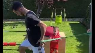 Lucas Vázquez y el tierno entrenamiento que vivió junto a su bebé | VIDEO