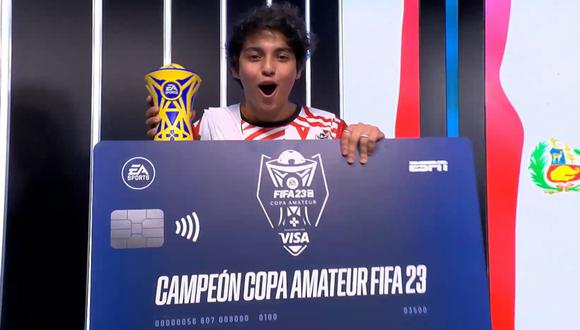 El peruano Diego Alonso Gomez Perales, de 24 años, fue el Campeón Regional del torneo.
