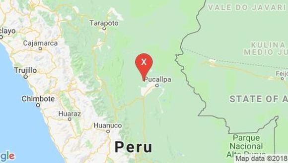 El epicentro del sismo fue ubicado a 26 kilómetros al noreste de Curimana, en la provincia ucayalina de Padre Abad.