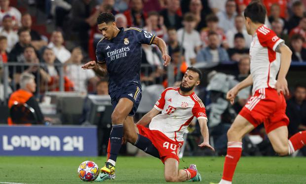 Bellingham destacó en el Real Madrid ante el Bayern Múnich. (Foto: AFP)