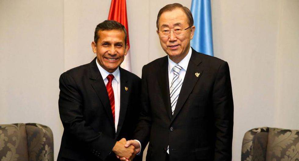El presidente Humala y Ban Ki-moon (Foto: Presidencia de la República)