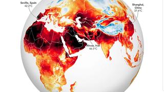 La NASA publica el mapa de los países más calientes del mundo; rompen récords de temperatura