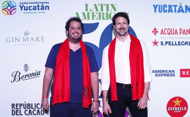 Rodrigo Alzamora y Rafael Osterling en los 50 Best Latam 2022.