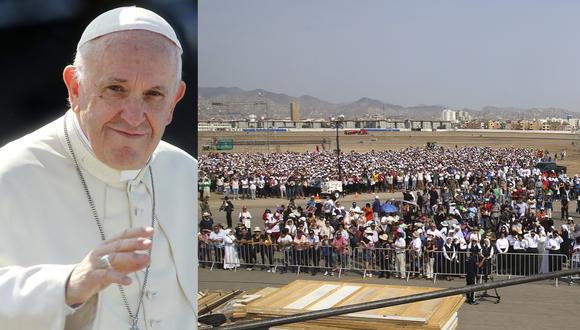El fin de semana se realizó el ensayo general de lo que será la multitudinaria misa del papa Francisco en la base aérea Las Palmas. (Foto: AFP / Difusión)