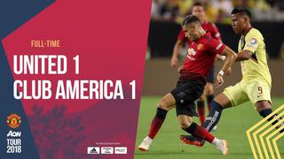 América pasó examen ante Manchester United: igualaron 1-1 en Estados Unidos