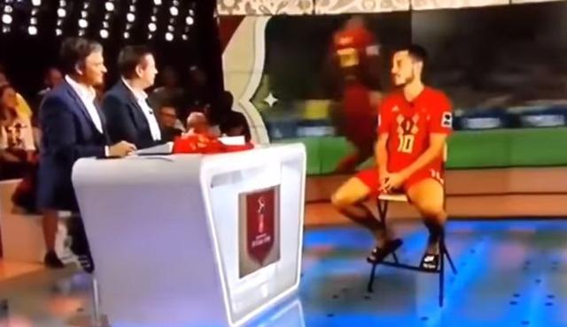 La cadena de televisión belga Le Une realizó una entrevista de "otro mundo" a su seleccionado Eden Hazard. El video se viene viralizando en YouTube.