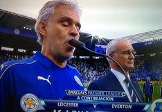 Andrea Bocelli canta "Nessun Dorma" con la camiseta del Leicester