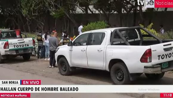Trabajadores de la Municipalidad de San Borja hallaron cuerpo de hombre baleado cerca del Pentagonito. (TV Perú Noticias)