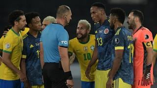En partido polémico, Colombia perdió 2-1 ante Brasil por la Copa América