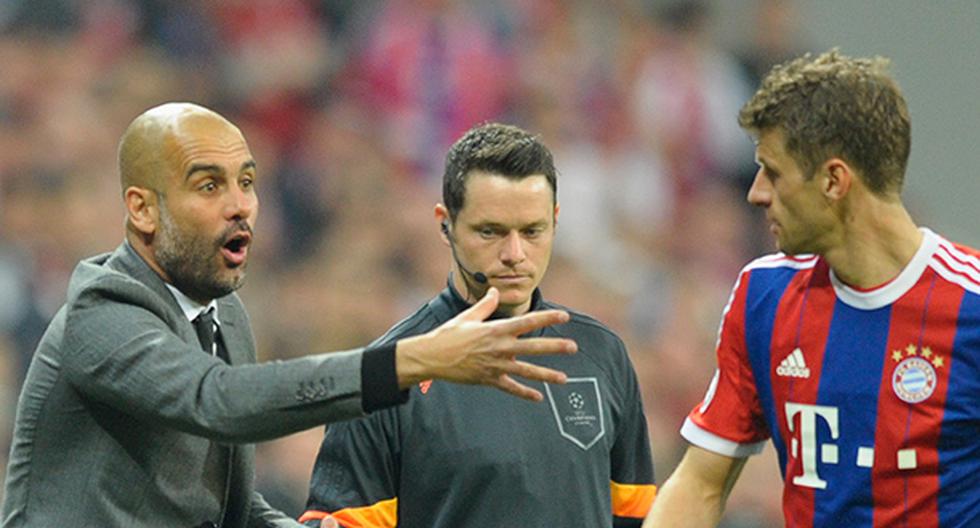 Bayern Munich: Riña entre Pep Guardiola y Thomas Müller. (Foto: AS)