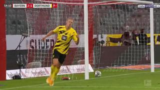 Apareció Haaland: el gol del noruego para el 2-2 del Borussia Dortmund ante el Bayern Múnich [VIDEO]