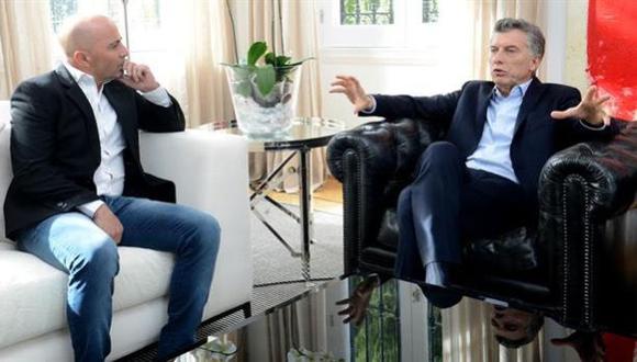 Jorge Sampaoli se reunió a almorzar con Mauricio Macri. El presidente de Argentina siempre mantuvo una profunda admiración por el técnico del seleccionado albiceleste. (Foto: La Nación)