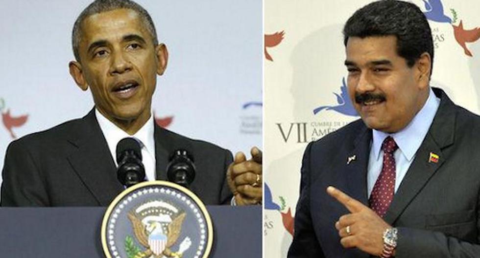 Barack Obama y Nicolás Maduro se encontraron en un pasillo y conversaron gracias a sus intérpretes. (Foto: EFE)