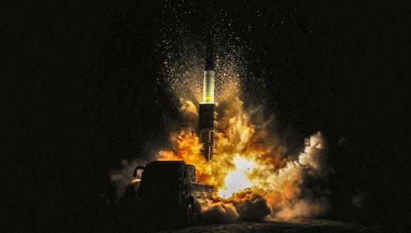 Un misil Hyunmoo II de Corea del Sur lanzado durante un ejercicio militar. (Foto: Reuters)
