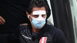 Gianluca Lapadula y la máscara que usó en el partido por el tercer puesto de Copa América 2021