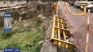 Alcalde de Lurín pide facultades a MML para reconstruir puente dañado por choque