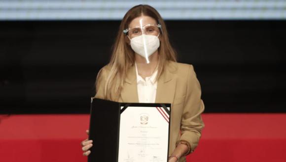 Adriana Tudela, congresista de Avanza País, criticó las declaraciones de Guillermo Bermejo. Foto: Archivo ARC