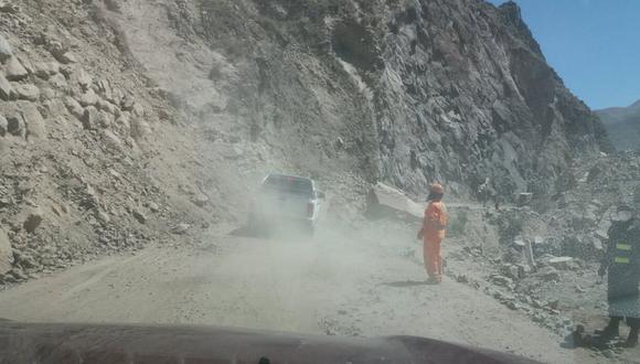 Sismo en Arequipa: carretera hacia Chivay continúa bloqueada