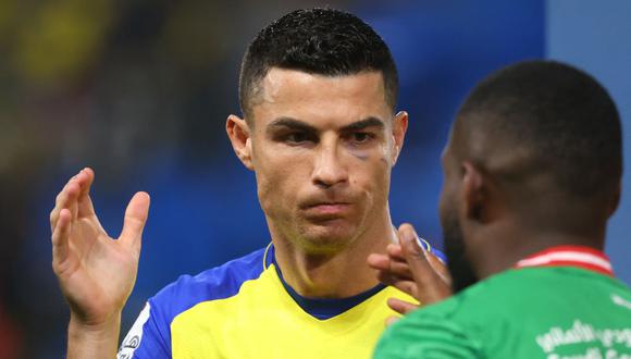 Cristiano había jugado un amistoso el pasado jueves donde marcó dos tantos. Con Al Nassr recién debuta oficialmente. (Foto: AFP)