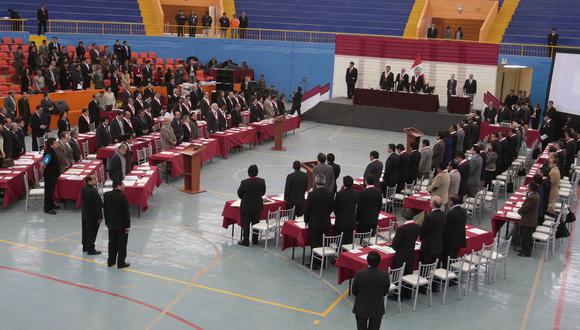 El primer pleno del Congreso descentralizado se realizó en Ica en el 2011. (Foto: Andina)