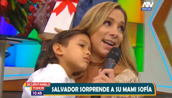 Sofía Franco terminó conmovida con sorpresiva visita de su hijo