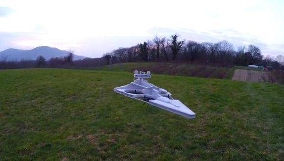 YouTube: dron imita a un Star Destroyer de “Star Wars” (VIDEO)