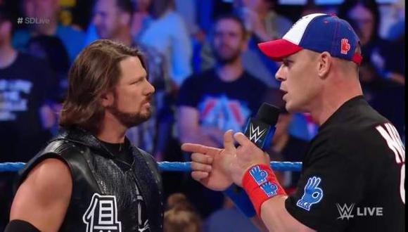 WWE: Aj Styles y el duro mensaje a John Cena en SmackDown Live