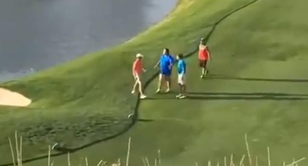 Pelea de golfistas terminó de la forma menos pensada (Video: YouTube)