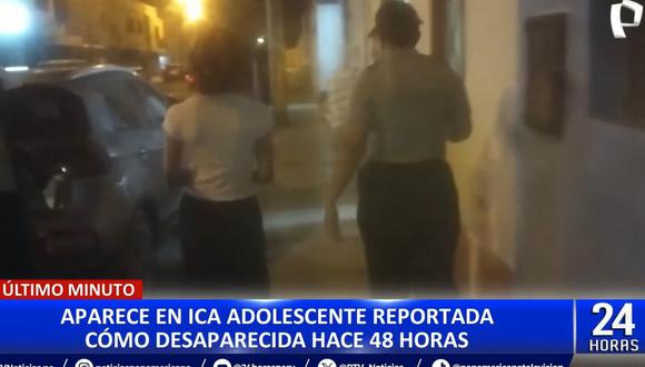 Hallan en Ica a la adolescente que desapareció hace dos días tras salir de su casa en San Juan de Miraflores. (Foto: 24 Horas)