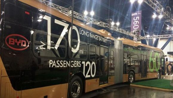 BYD presentó el bus eléctrico más grande del mundo