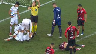 Susto por Carlos Rivero en el gol de Caracas ante Paranaense por Copa Libertadores | VIDEO