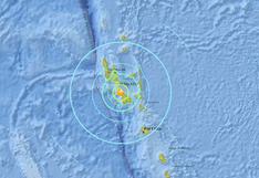 Terremoto potente fue registrado en el Pacífico sur
