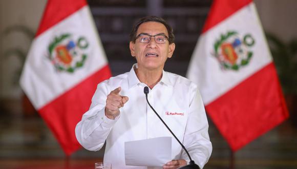 Vizcarra aún niega que se haya valido de su puesto para obtener la vacuna. Solo pidió perdón por no informar en su momento. (Foto: Presidencia de la República)