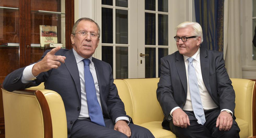 Fotografía del 2014. Los cancilleres de Alemania y Rusia, Serguei Lavrov y Steinmeier en una reunión. REUTERS