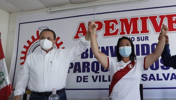 Keiko Fujimori presentó a exministra Carranza como parte de su equipo (Foto: Hugo Pérez)