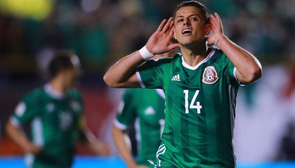 México venció 3-1 a Trinidad y Tobago con gol de 'Chicharito' por Eliminatorias. (Foto: AFP)