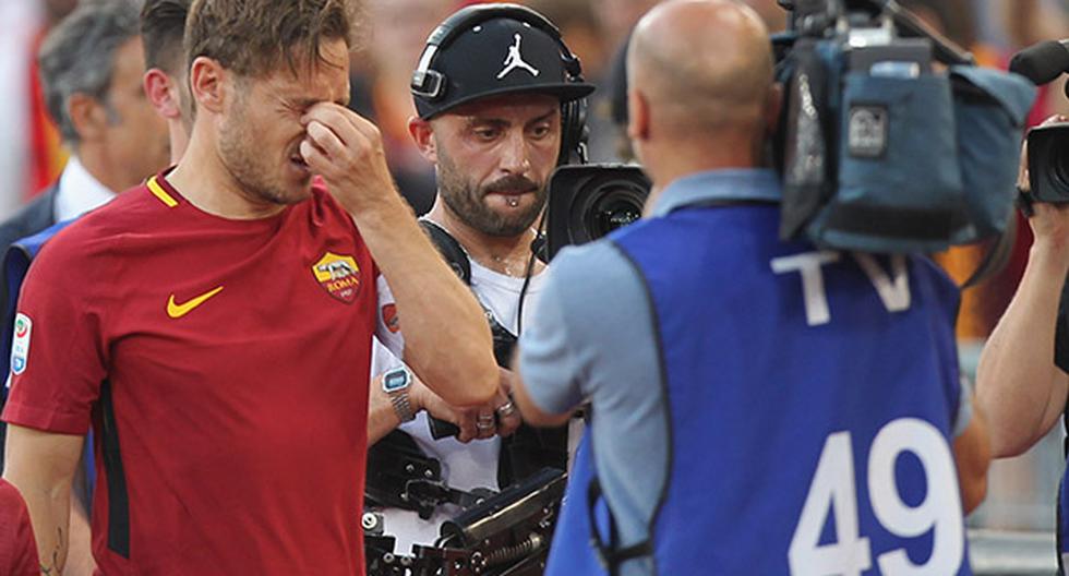 Franceso Totti se retiró del fútbol este domingo tras jugar la última jornada de la Serie A 2016-2017. (Foto: Getty Images)