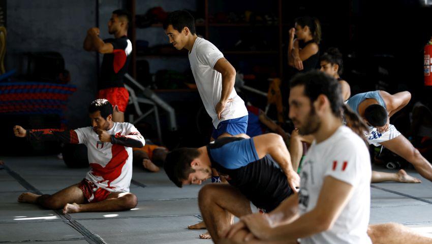 La selección entrena dos veces al día. Los trabajos de la tarde están enfocados en técnica y combate. (Foto: Ángela Ponce/GEC)