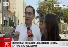 Vizcarra aparece en plena transmisión que denunciaba negligencia médica 