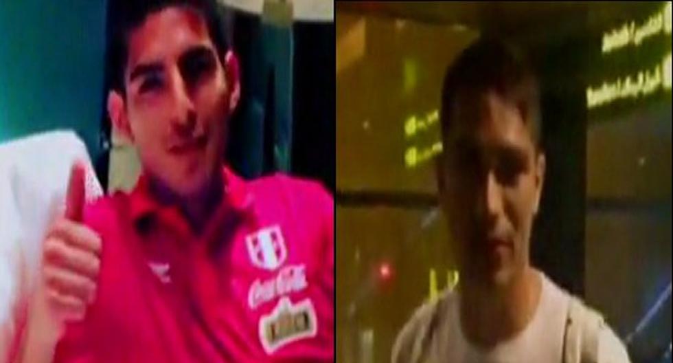 El saludo de dos futbolistas al amigo de Gerald Oropeza. (Foto: América Televisión)