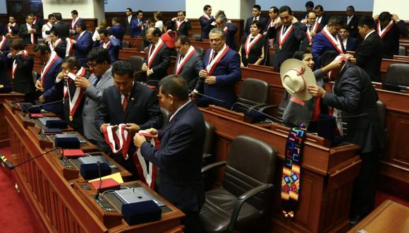 Juramentación del nuevo Congreso fue a puertas cerradas. (Foto: Andina)