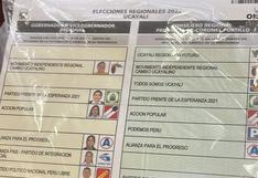 Ucayali: candidato denuncia que su foto y partido político no figuran en la cédula electoral