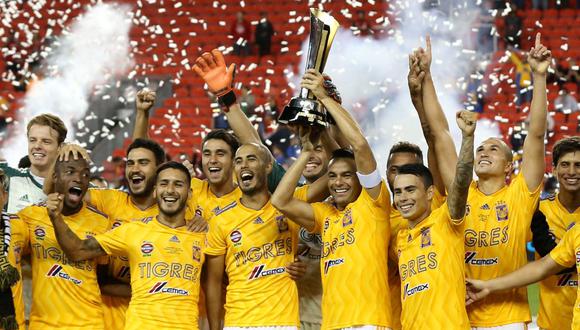 ¡Tigres se coronó en la Campeones Cup! Venció 3-1 a Toronto. (Foto: AFP)