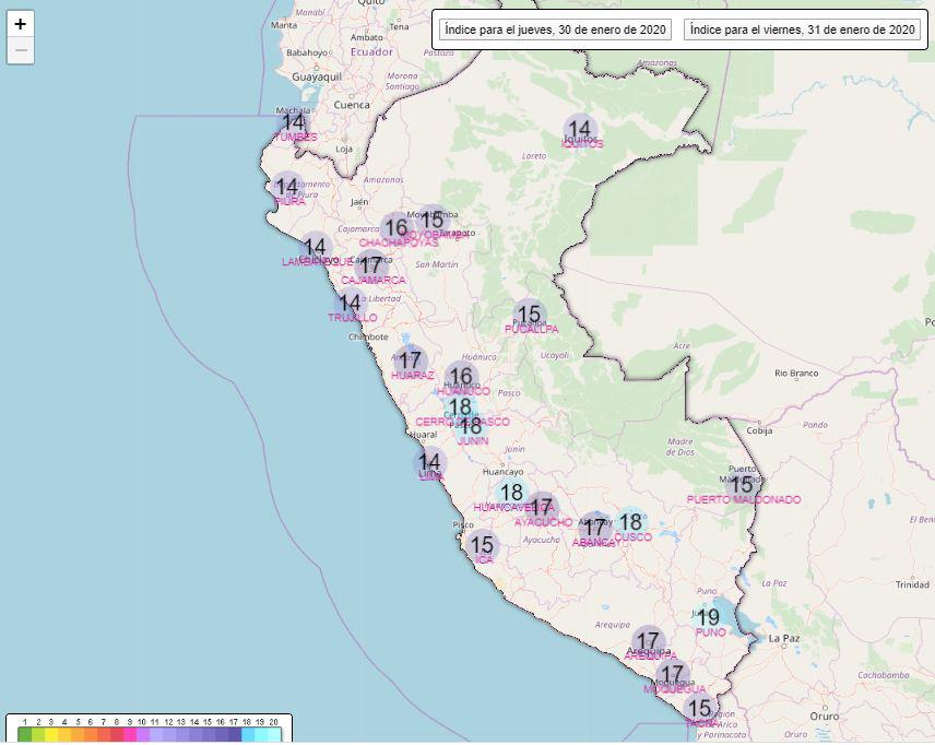 Desde hace unos años, Perú ocupa el primer lugar del mundo en presentar altos índices de radiación ultravioleta, alcanzando niveles históricos de hasta 20 puntos, considerado extremo. (Foto: Senamhi)