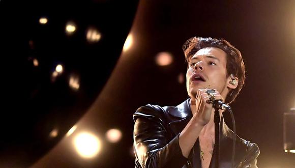 Harry Styles durante la 63° ceremonia anual de los premios Grammy transmitida en vivo desde el Staples Center en Los Ángeles el 14 de marzo de 2021. (Foto: Kevin Winter / The Recording Academy / AFP)