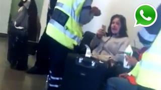 WhatsApp: Lourdes Flores se lesionó al bajar de avión en Puno
